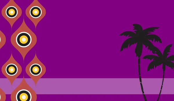 Summer Tropical Hawaiian Background Illustration Vector Format — Stockvektor