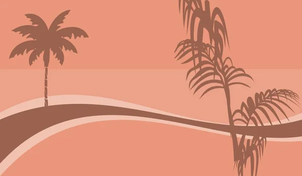 Summer Tropical Hawaiian Background Illustration Vector Format — Stockvektor