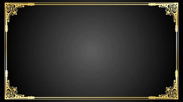 Elegant Golden Black Background Luxury Illustration Vector Format — Vector de stock
