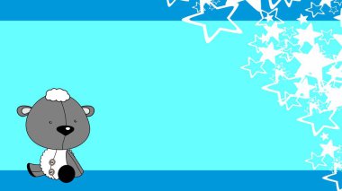 bebek koyunlar oyuncak karikatür arkaplan resimlerini vektör biçiminde doldurur