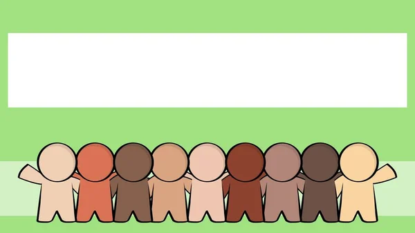 Diversidade Pictogramas Fundo Multicultural Ilustração Formato Vetorial —  Vetores de Stock