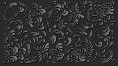 heraldic ornament floriture illustration background