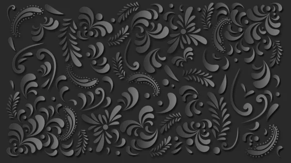 heraldic ornament floriture illustration background