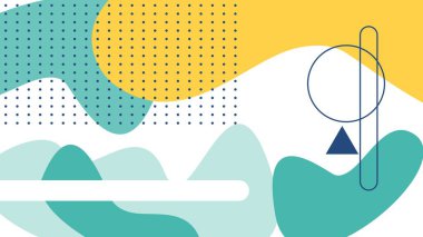 abstract geometric figures colorful background illustartion in vector format