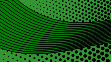 green background poster illustration with lines design in vector format