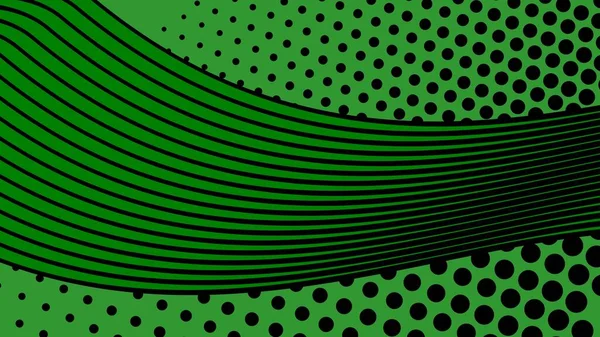 Green Background Poster Illustration Lines Design Vector Format — Wektor stockowy