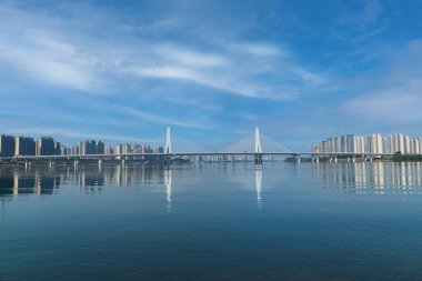 Şehir Nehri ve Köprü Manzarası