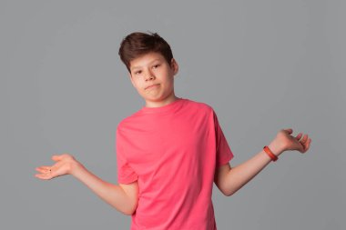 Üzgünüm, bilmiyorum. Yakışıklı bir gencin portresi, omuz silkiyor, söyleyemiyor, cevabı yok, kararsız, ne olduğu hakkında hiçbir fikri yok ve umursamıyor.