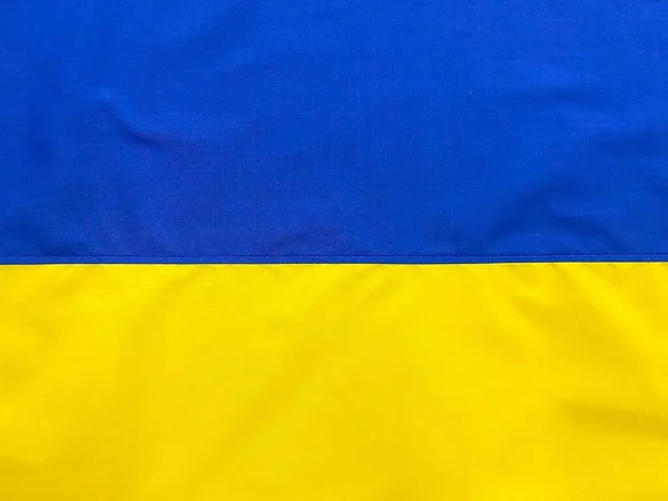 Hintergrund Ist Die Flagge Der Ukraine Osteuropa Patriotismus Demokratie Und — Stockfoto