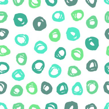 Eko yeşil paleti soyut süsleme ile Seamless modeli. Renkli mürekkep Kuru fırçalama. Pastel renkler. Elle çizilmiş arka plan.