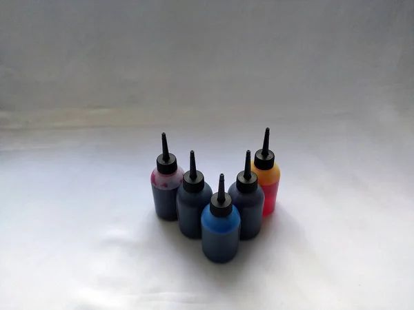 Ink Creativity Ink Printer Ink Bottle Colourful — Stock Photo, Image