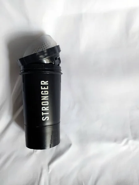 Shaker Shaker Proteína Mais Forte Ser Mais Forte Ser Forte — Fotografia de Stock