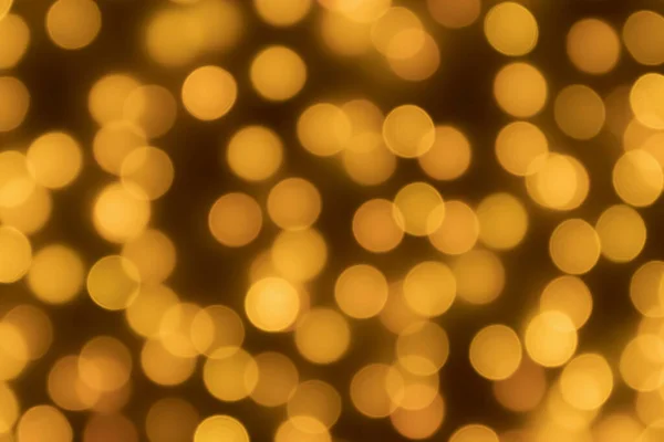 Abstract Blur Golden Bokeh Light Christmas Holiday Background — Stock Photo, Image