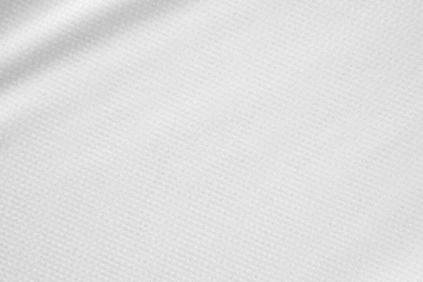 Blanco Deportes Ropa Tela Fútbol Camisa Jersey Textura Fondo — Foto de Stock
