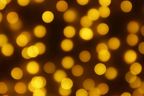 Soyut Bulanık Altın Bokeh Hafif Noel Tatili Arka Planı — Stok fotoğraf