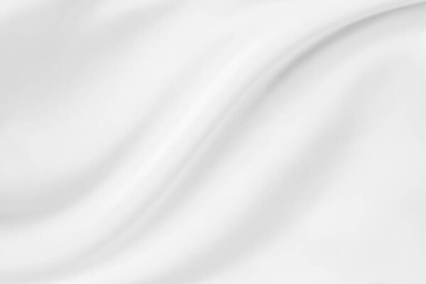 Abstract white fabric with soft wave texture background