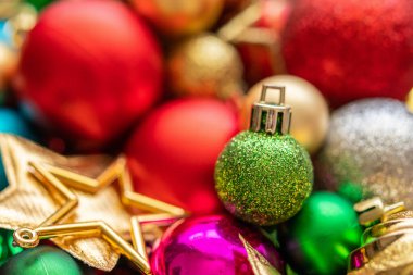 Noel balosu süsleri yeni yıl arkaplanı