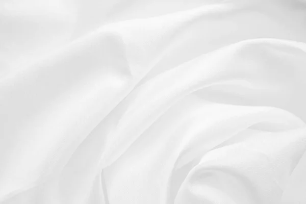 Abstract White Fabric Soft Wave Texture Background — Stock Photo, Image