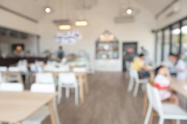 Kafenin arka planı için iç mekan bulanıklığı