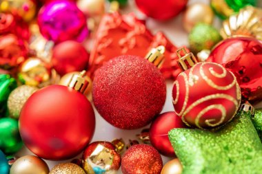 Noel balosu süsleri yeni yıl arkaplanı
