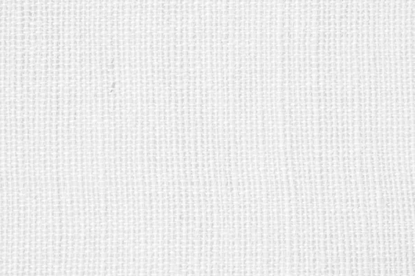 白いリネンキャンバス生地の質感の背景 — ストック写真