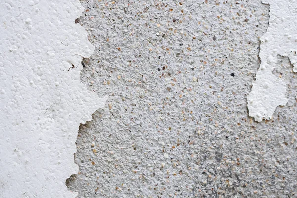 Ancien Mur Abstrait Béton Blanc Avec Peinture Peler — Photo