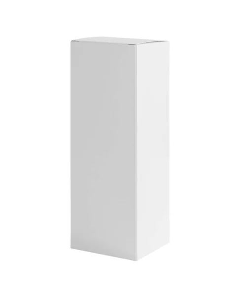 Stock image Mockup white tall shape product packaging box isolated on white background