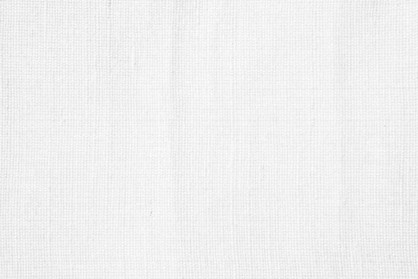 Weiß Leinen Leinwand Stoff Textur Hintergrund — Stockfoto