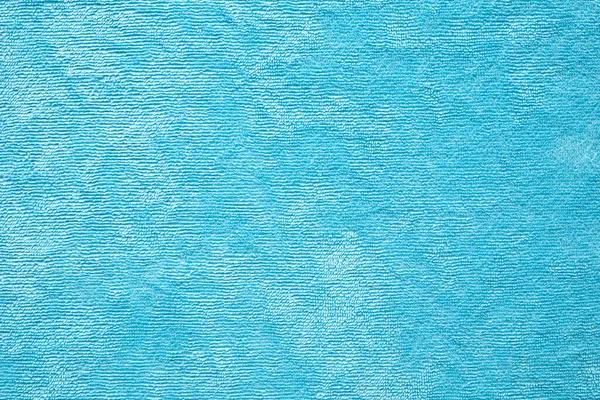 Blauwe Handdoek Stof Textuur Oppervlak Close Achtergrond — Stockfoto