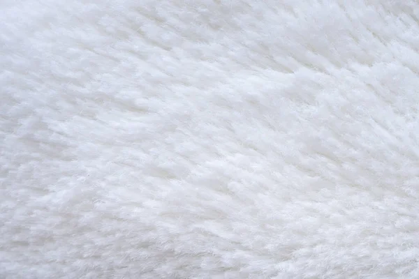 Weiß Flauschig Fell Stoff Wolle Textur Hintergrund — Stockfoto
