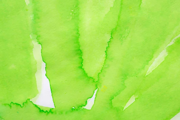 Abstract Groene Aquarel Achtergrond Textuur — Stockfoto