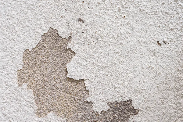 Parede Concreto Branco Antigo Abstrato Com Tinta Descascamento — Fotografia de Stock