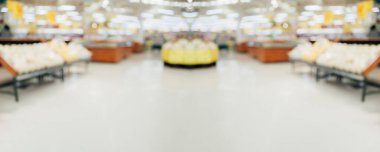 süpermarketin içi soyut, bulanık arkaplan