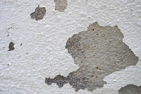 Abstract Old White Concrete Wall Peeling Paint — Stock Photo, Image