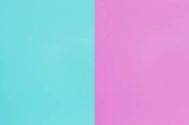 mavi ve pembe pastel kağıt rengi üst görünüm minimal düz arkaplan