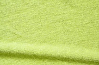 Yeşil havlu kumaş dokusu yüzeyi arkaplanı kapat