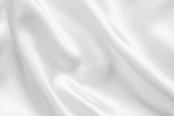 Tissu Blanc Abstrait Avec Fond Texture Douce Vague — Photo