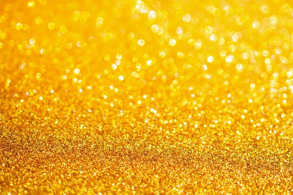 Guld Glitter Glitter Med Bokeh Bakgrund — Stockfoto