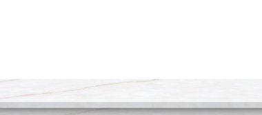 beyaz mermer taş tablo ürün gösterimi için beyaz arkaplan üzerinde izole