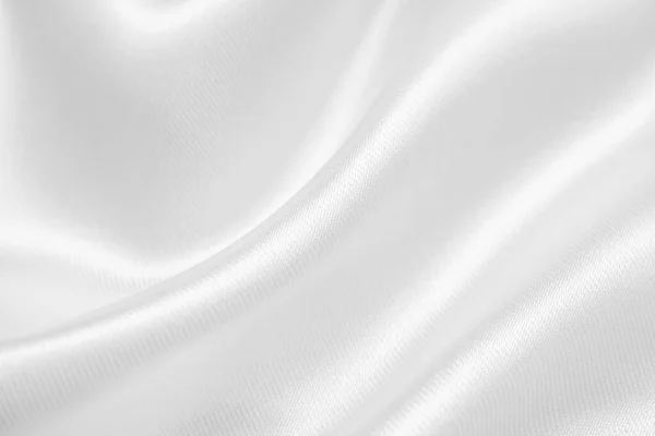 Αφηρημένο Λευκό Ύφασμα Μαλακό Κύμα Υφή Φόντο — Φωτογραφία Αρχείου