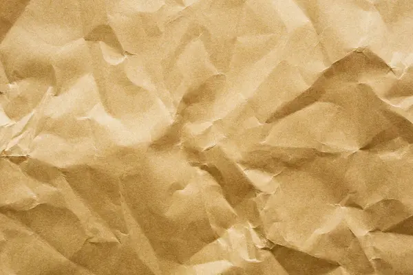 Papier Kraft Recyclé Brun Papier Froissé Texture Fond — Photo