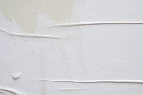 Blanco Arrugado Arrugado Papel Cartel Textura Fondo —  Fotos de Stock