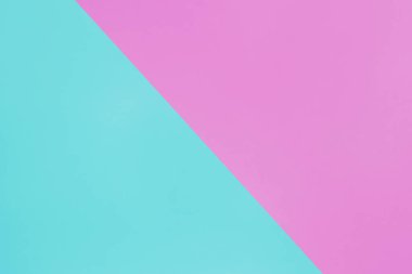 mavi ve pembe pastel kağıt rengi üst görünüm minimal düz arkaplan
