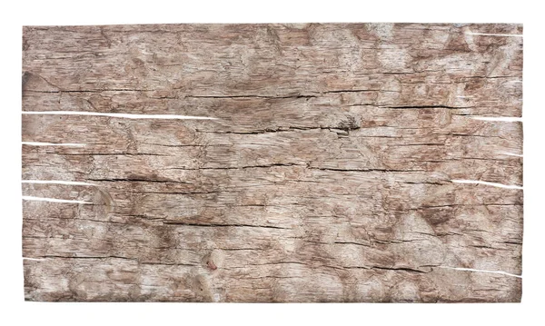 クリッピングパスを持つ白い背景に隔離された古い木製の看板 — ストック写真