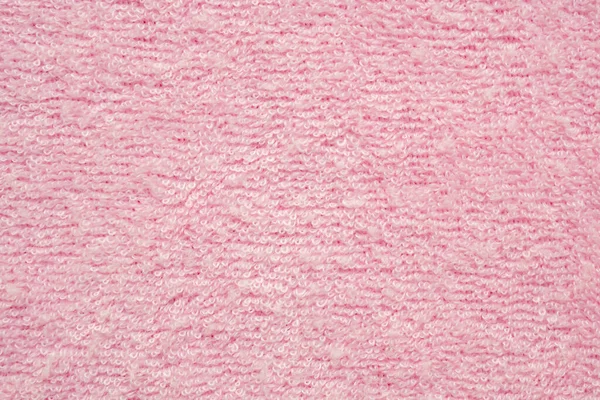 Pink Fluffy Towel Fabric Soft Texture Background — Foto Stock