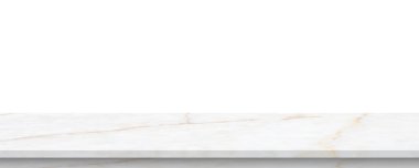 beyaz mermer taş tablo ürün gösterimi için beyaz arkaplan üzerinde izole