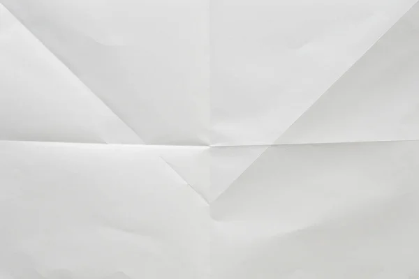 White Folded Wrinkled Paper Texture Background — Stok fotoğraf