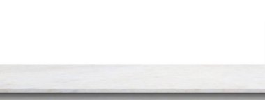 beyaz mermer taş tablo ürün gösterimi için beyaz arkaplan üzerinde izole