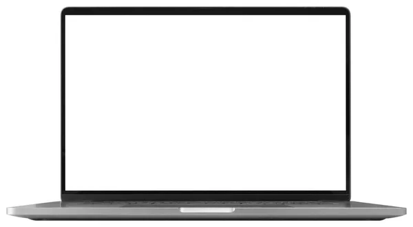 Laptop Pustym Ekranem Izolowanym Białym Tle — Zdjęcie stockowe