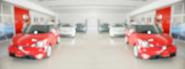 new cars in showroom interior blurred abstract background